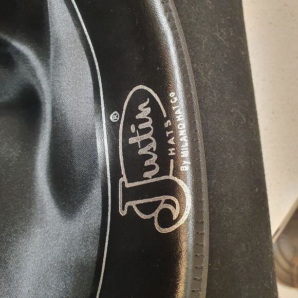 Justin Boots Black Cowboy Hat - Picture 4 of 6